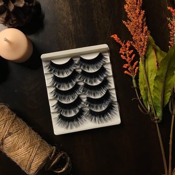 NEW 🌟 FULL WISPY MINK 5 PACK FALSE EYELASHES - Picture 3 of 5